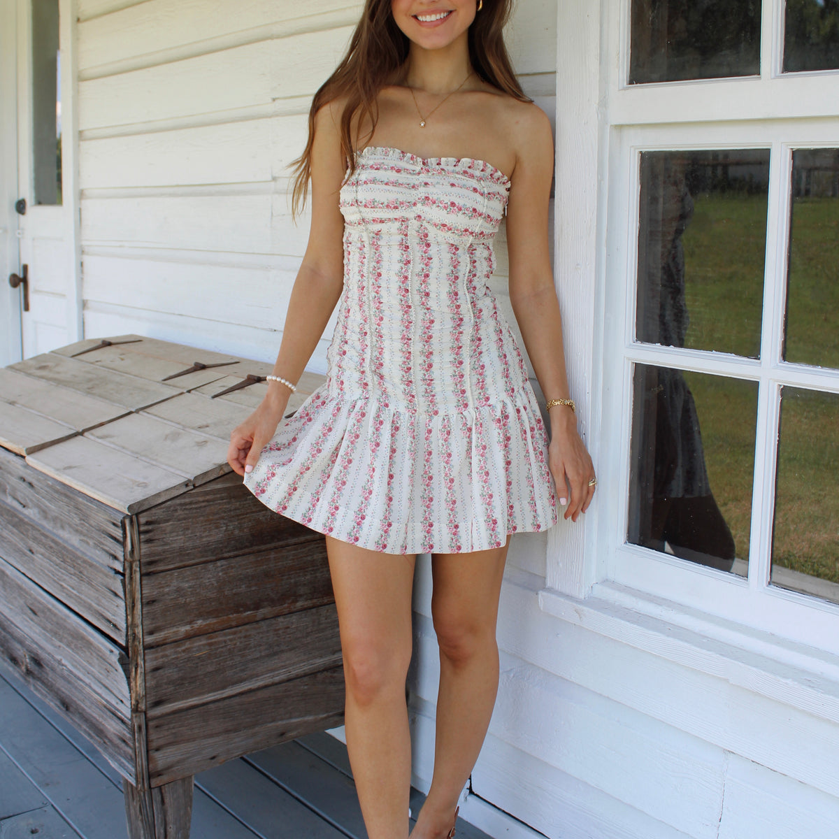 posie satin mini dress Bella and Bloom Boutique
