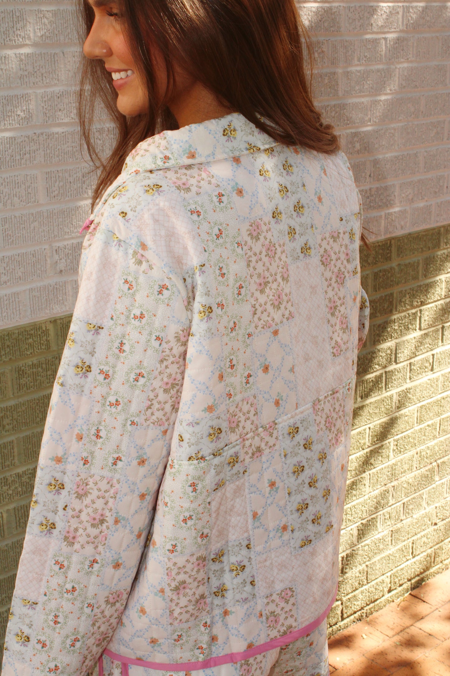 Floral Patchwork Pullover