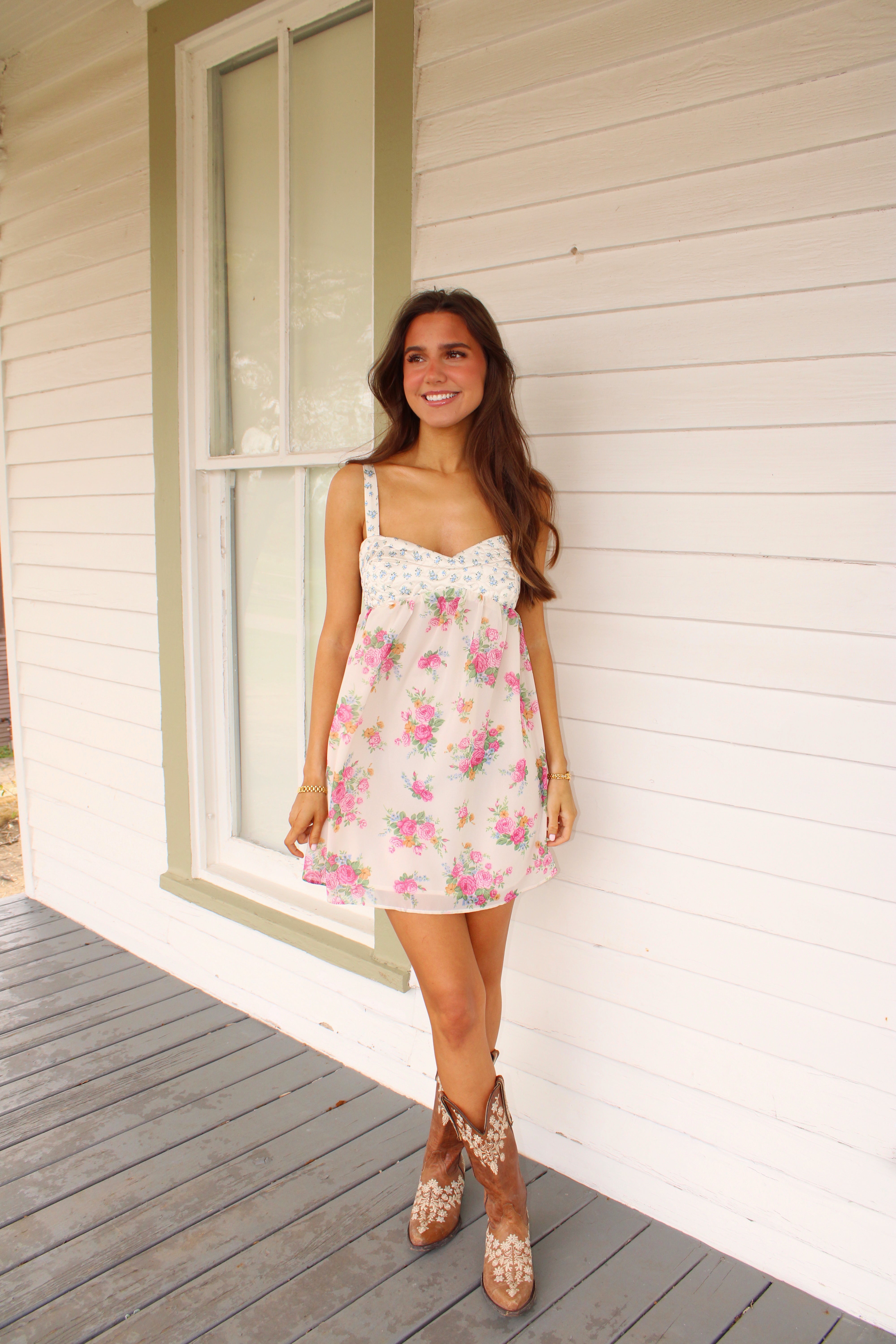 Everly Floral Mini Dress Posie May's Boutique Everly Floral Mini Dress Posie May's Boutique