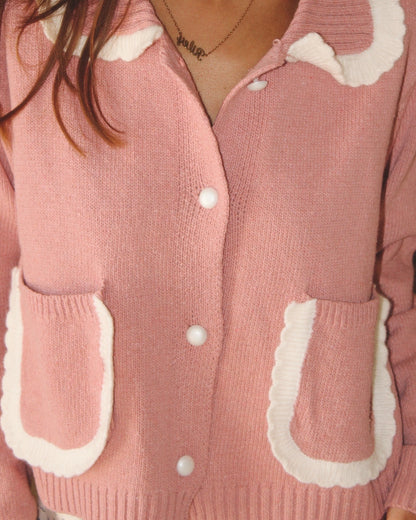 Fireside Cardigan - Pink