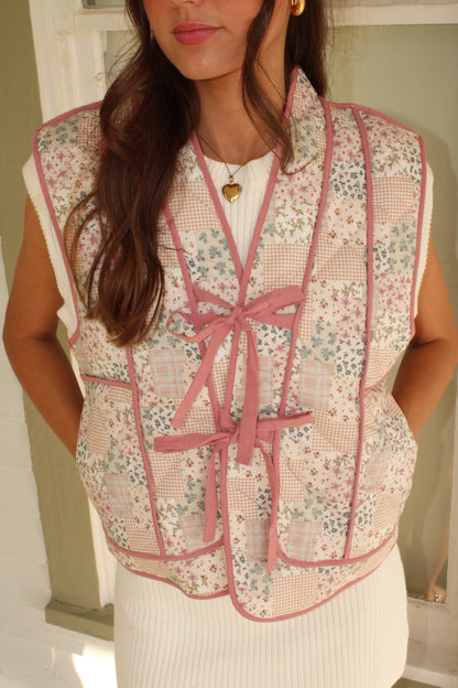 Flower Garden Quilted Vest