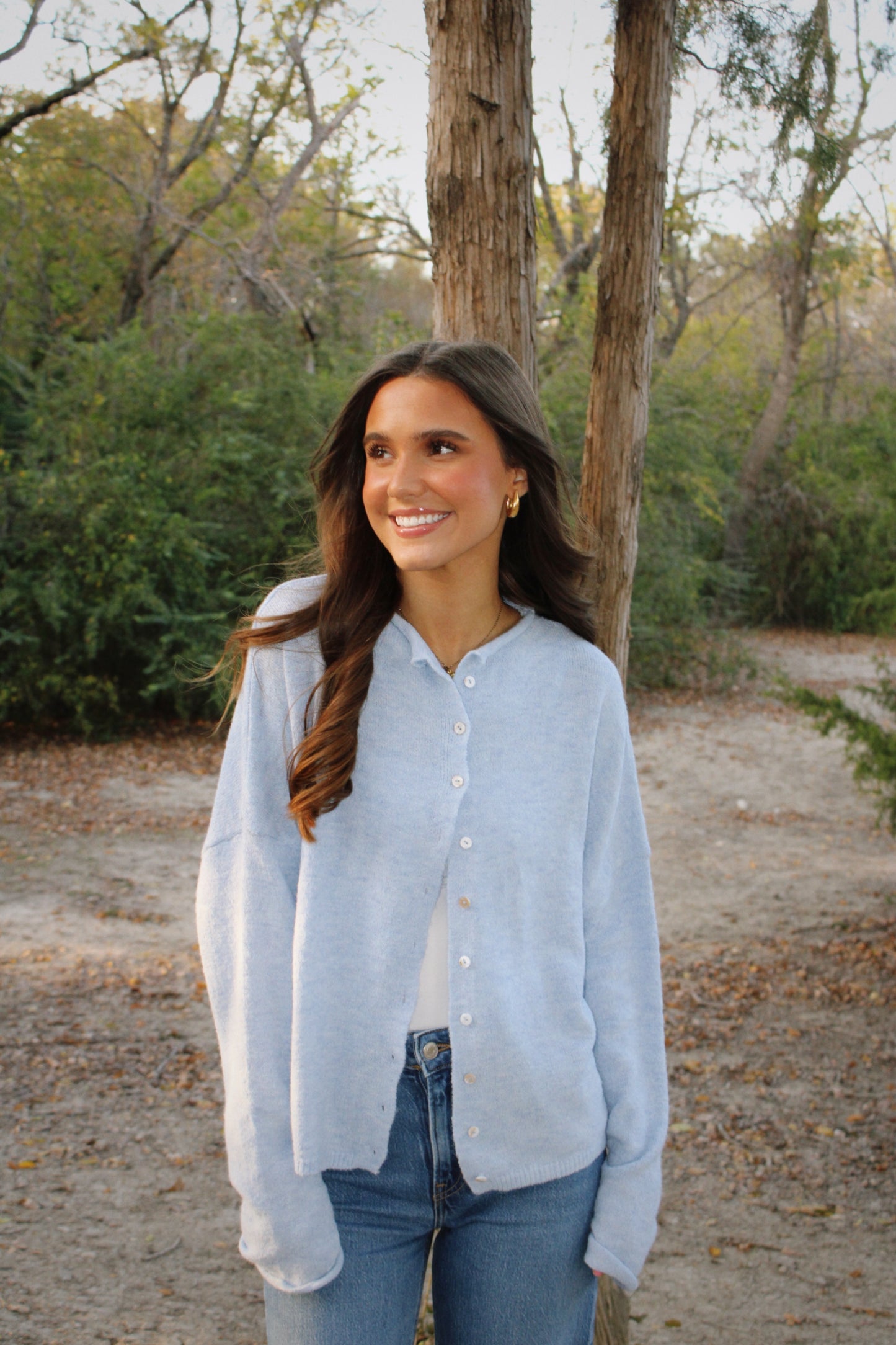 Mary Jane Cardigan - Light Blue