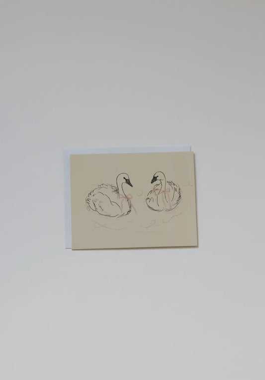 Swan Greeting Card