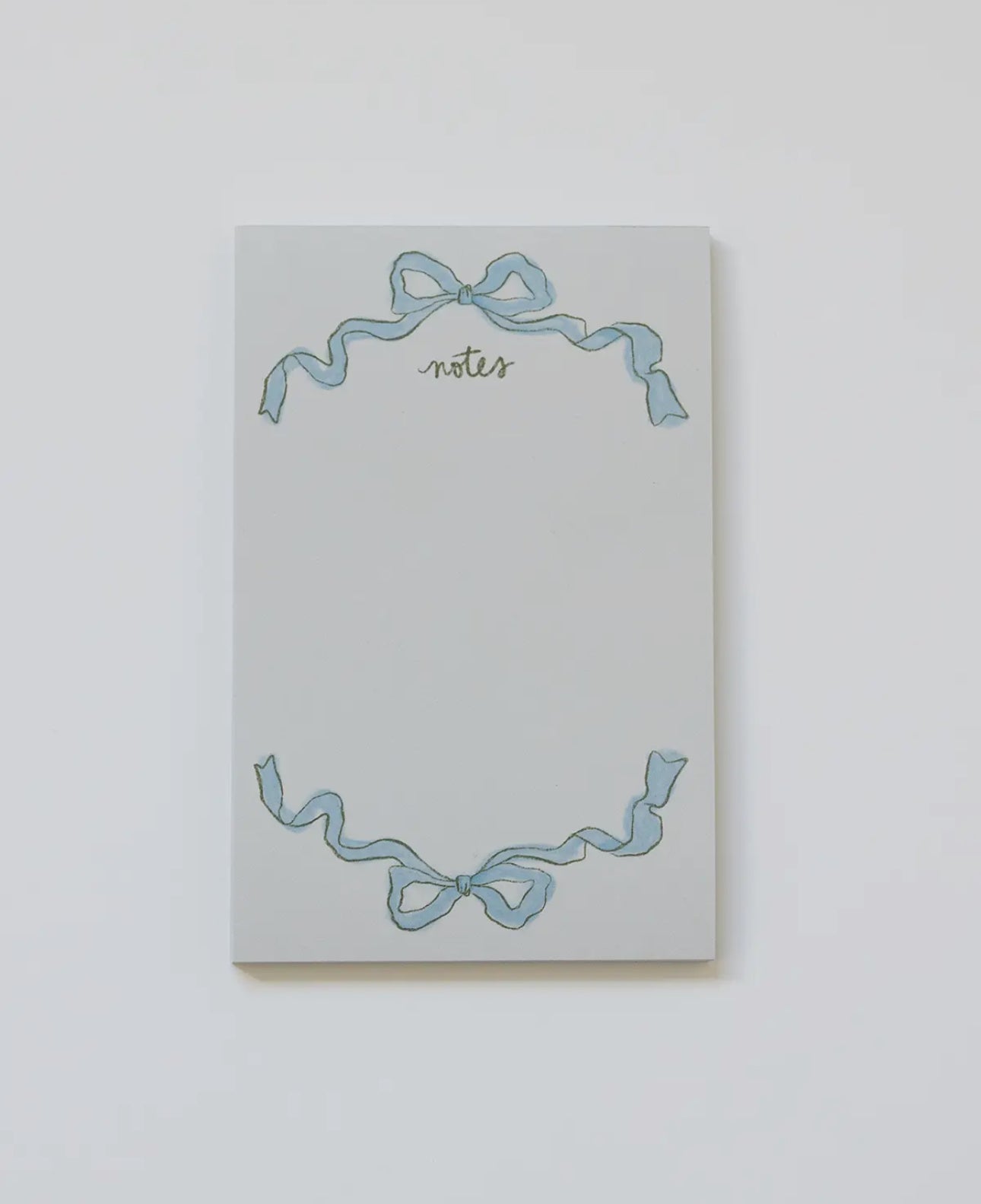 Blue Ribbon Bow Notepad