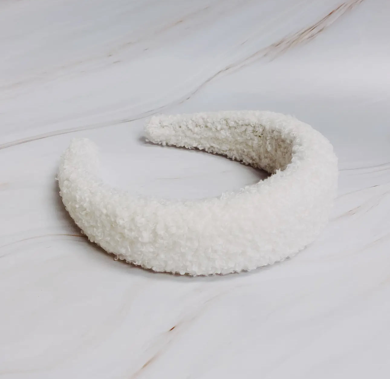 Cream Teddy Headband