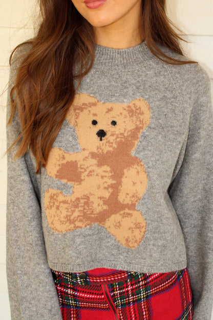 Teddy Bear Sweater - Gray