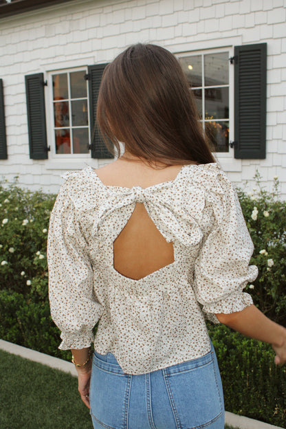 Marigold Floral Top