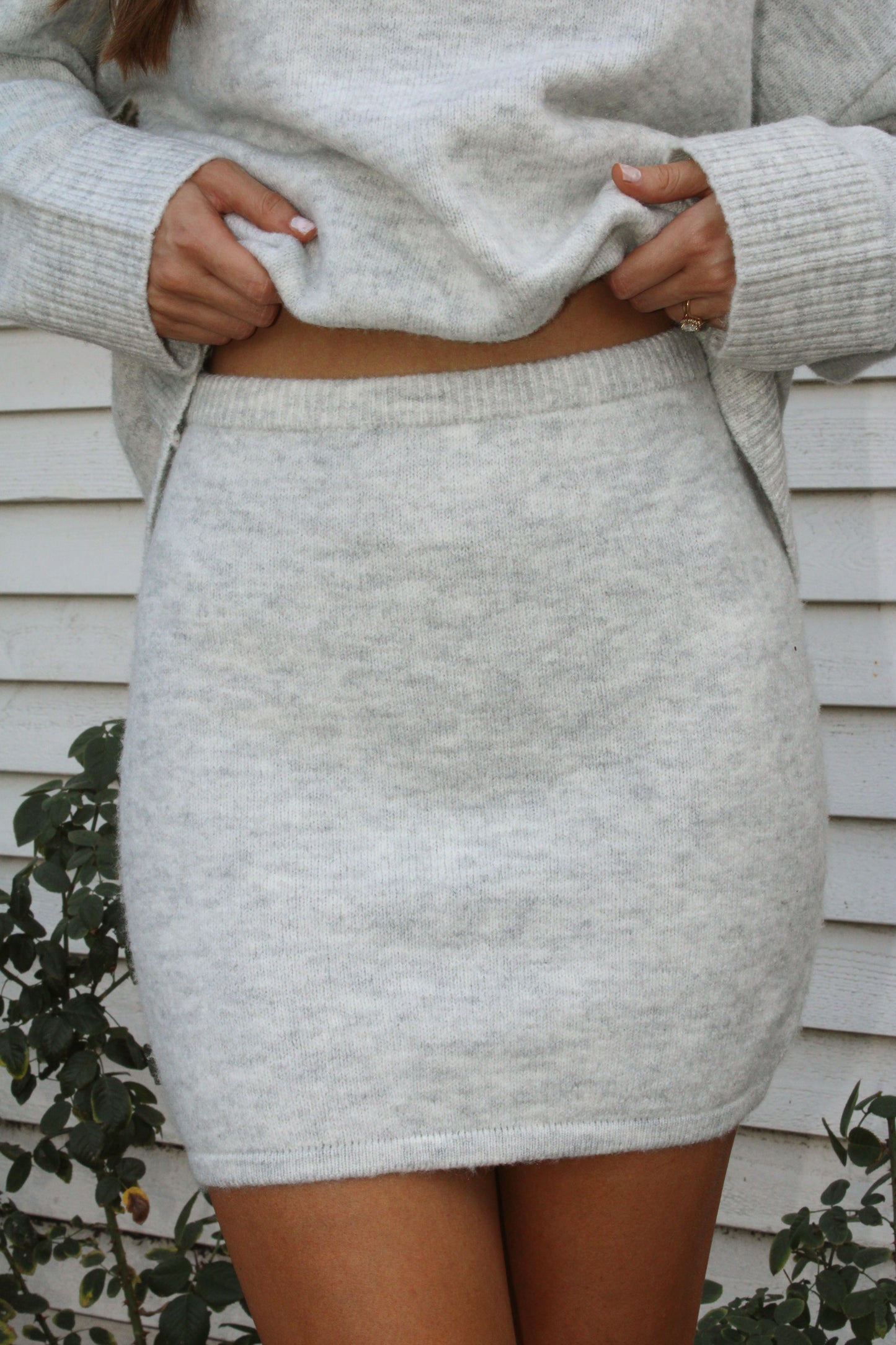 Tate Sweater Set - Heather Gray